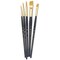 Princeton Real Value Brush Set - 9139, Golden Taklon, Short Handle, Set of 5